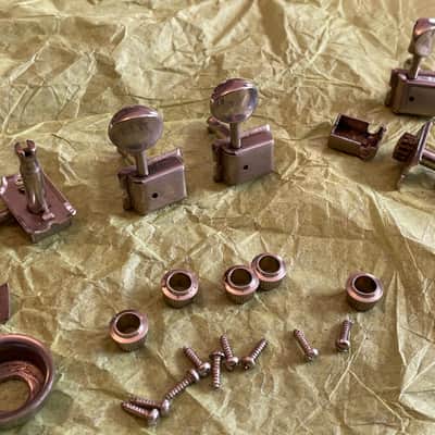 vintage FENDER 1980's parts tuners jack cup bushings screws for telecaster strat stratocaster image 2