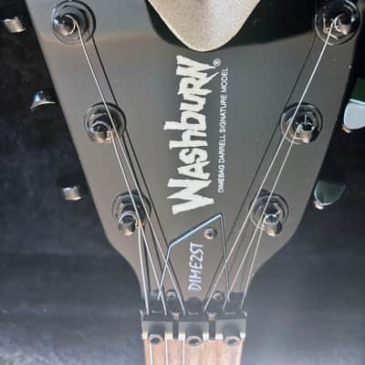 Washburn Dime 2ST Stealth 2004 Black/Silver Dimebag Darrell w/ Seymour Duncan Pickups & Washburn Case imagen 5