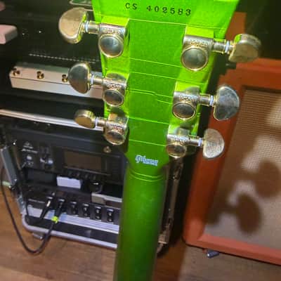 Gibson Custom Shop Made 2 Measure Les Paul Custom w/ Ebony Fingerboard Gloss Gecko Green Sparkle image 23