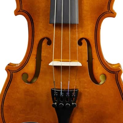 3/4 Beginner Acoustic Violin Kit w/ Case, Bow, Shoulder Rest, Rosin & Strings – Student Starter Set image 5