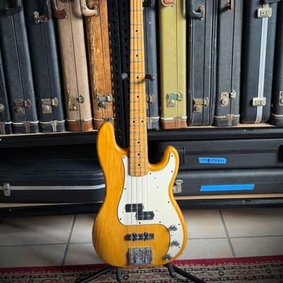 1973 Fender Precision Bass with Maple Fretboard in Natural Finish image 1