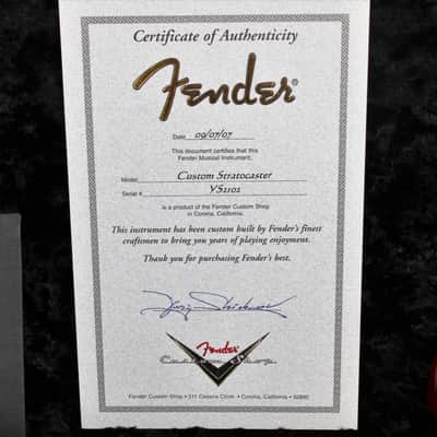 Fender Custom shop Russian stratocaster Masterbuilt Yuriy Shishkov 2007 image 12