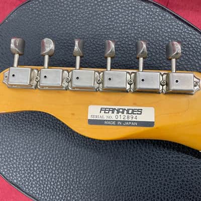 Fernandes TE-3 Thinline T-style Made in Japan 1994 - 3 Tone Sunburst w/ case image 15