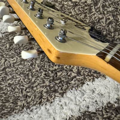 RARE! 2006-2008 Fender Japan MG-73 MH/CO Mustang Reissue Olympic White OWH Competiton Line Matching Headstock MIJ image 7