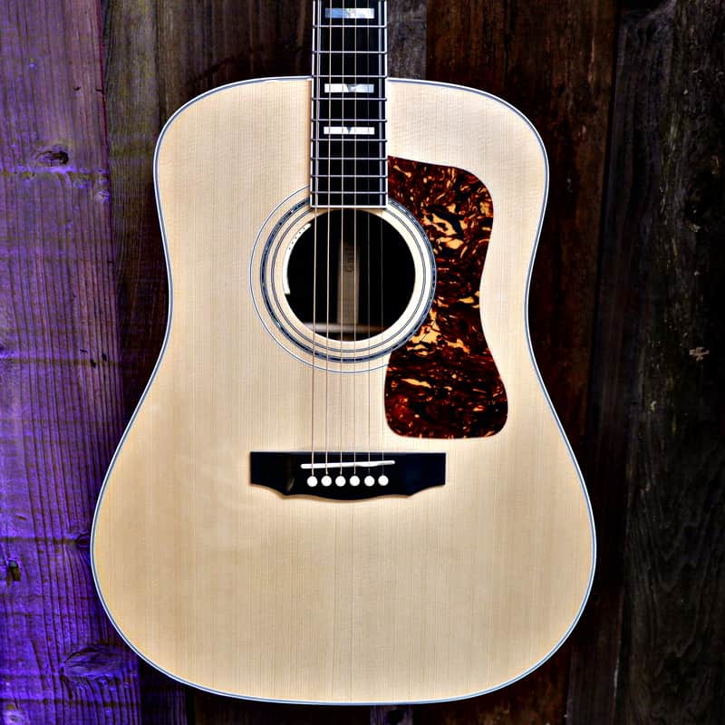 Guild USA D-55E - Natural w/ Hard Case image 1