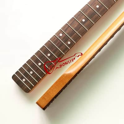 21 fret antik Maple Panggang TL leher gitar dengan fret baja tahan karat untuk Gitar tangan kiri image 2