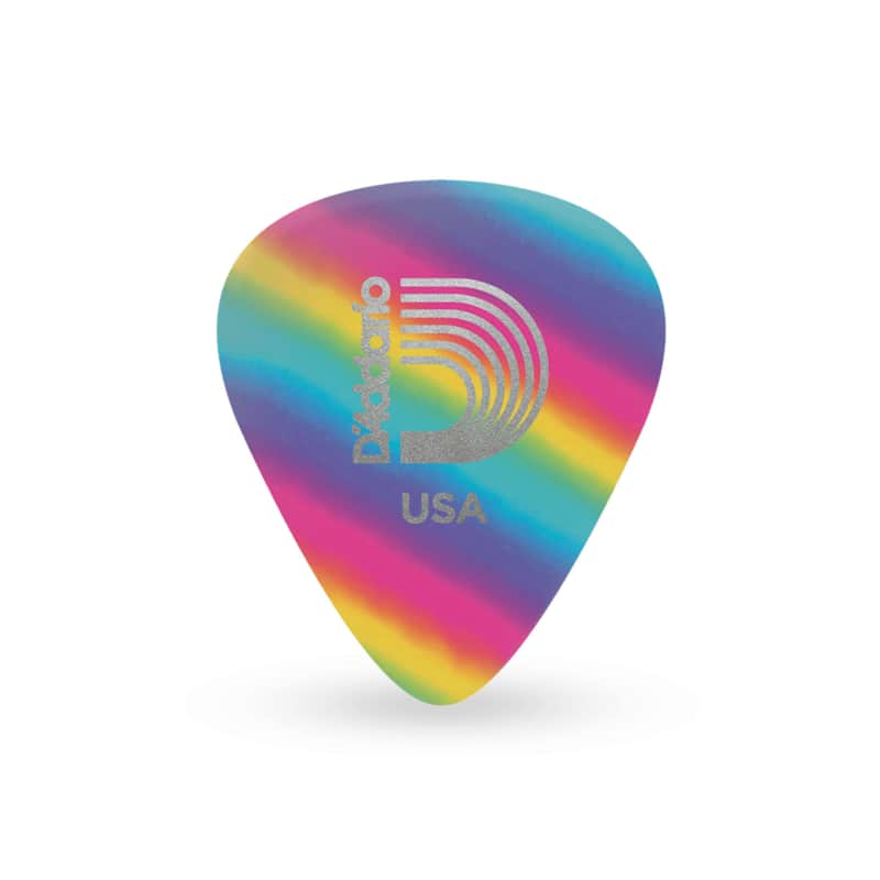 D'Addario Rainbow Picks 1,00 mm 10-Pack, 1CRB6-10 - Set of Picks image 1