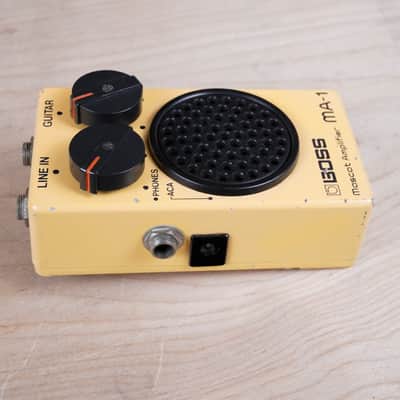 Boss MA-1 Mascot Amp 1980s Yellow Vintage Pocket Amplifier image 3