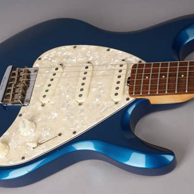 Ernie Ball Music Man USA Silhouette Special SSS Hardtail - 2000 - Blue Pearl image 17