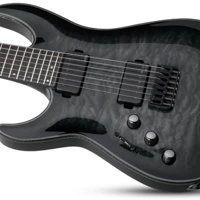Schecter Hellraiser Hybrid C-7 LH Trans Black Burst image 2