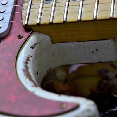 Fender Stratocaster Custom American Performer Heavy Relic Nitro Vintage White image 6