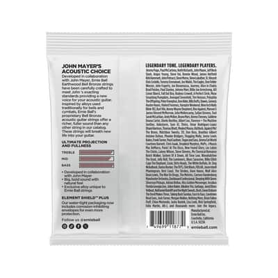 Ernie Ball Earthwood Bell Bronze Acoustic Guitar Strings - Medium Light - 12-54 image 2