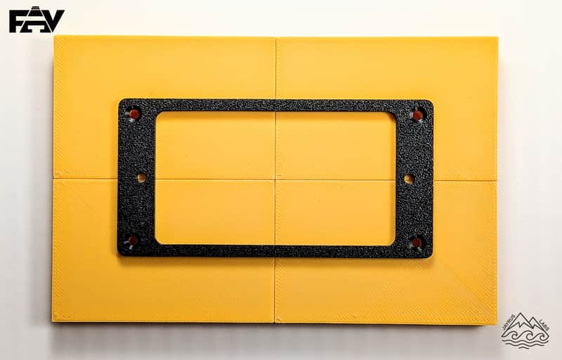 FAV Guitars 2 Humbucker Pickup Rings and 1 Screw Locator Jig Combo (Drizzle or Speck) image 1