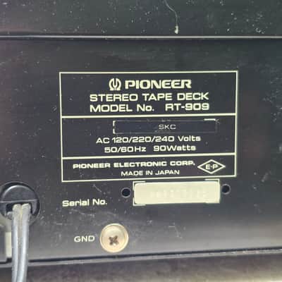 Pioneer RT-909 Low Hours Gem! 1/4" Pro Serviced Open Reel Tape Deck IOBox, Video image 12