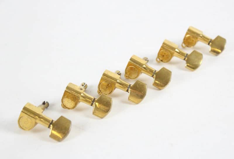 1980s Vintage Schaller M6 Mini Tuners ~GOLD~ W.Germany Tuning Pegs image 1