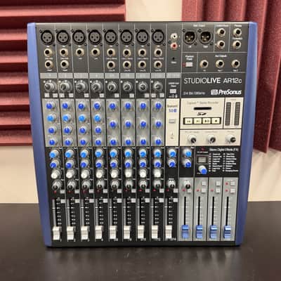 PreSonus StudioLive AR12c 14-Input Mixer / Digital Recorder / Audio Interface 2020 - Present - Gray / Blue image 1