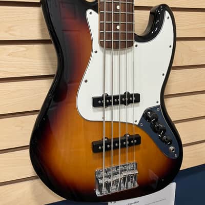 Fender Standard Jazz Bass V with Pau Ferro Fretboard 2016 - Brown Sunburst image 2