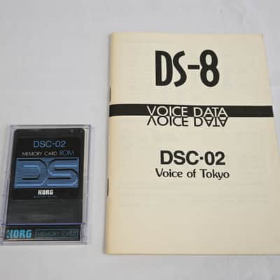 Korg DSC-02 Ultra Rare Card for the DS-8 & 707 *Voice of Tokyo*