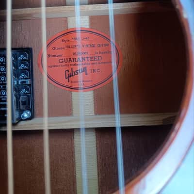 Gibson J-45 Fuller's Vintage Guitar 2005 with Original Case image 24