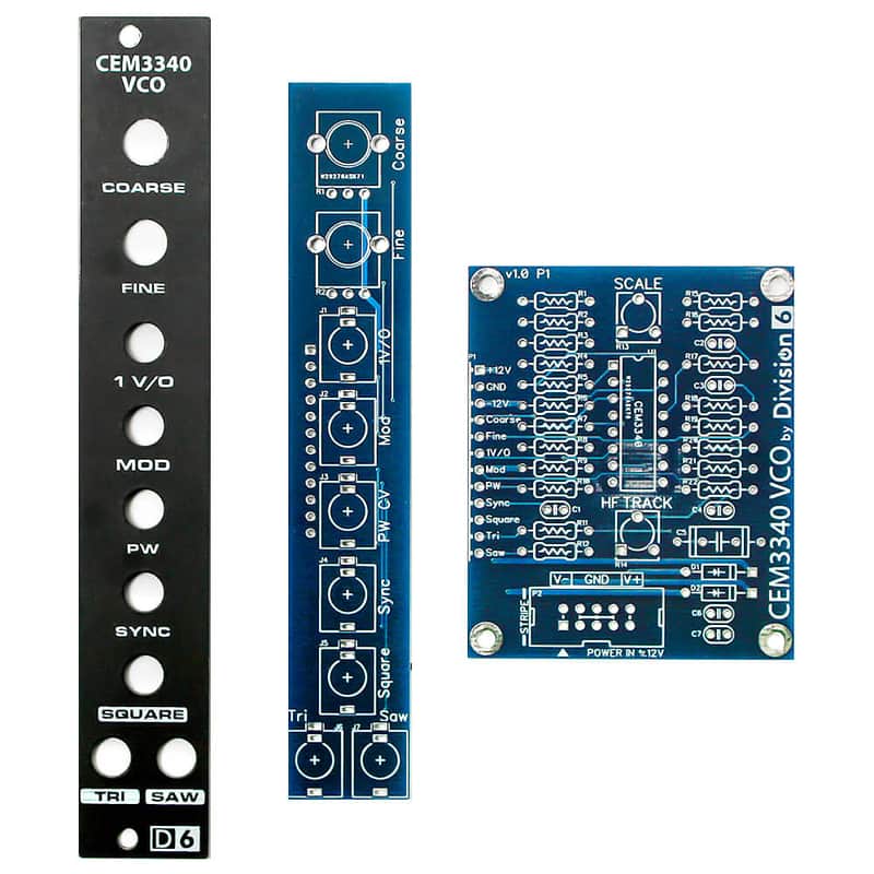 Division 6 CEM3340 VCO Eurorack Oscillator PCB Set image 1