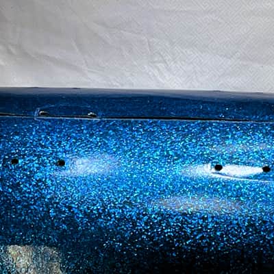Ludwig 14" X 22" 64/65 Blue Sparkle Bass Drum Shell Sm. Keystone #500849 - LBSBDS-701-22 image 4