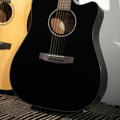 Cort Earth60CEBK | Acoustic / Electric Dreadnought, Gloss Black. New with Full Warranty! image 15