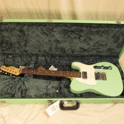 Fender American Performer Telecaster Hum with Rosewood Fretboard 2019 Satin Surf Green W/ Matching Hardcase Excellent image 1