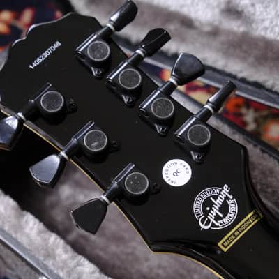 Epiphone Matt Heafy Signature Les Paul Custom-7 2014 Ebony image 12