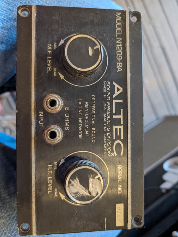 Altec Model 1209-8a dividing network crossover image 1
