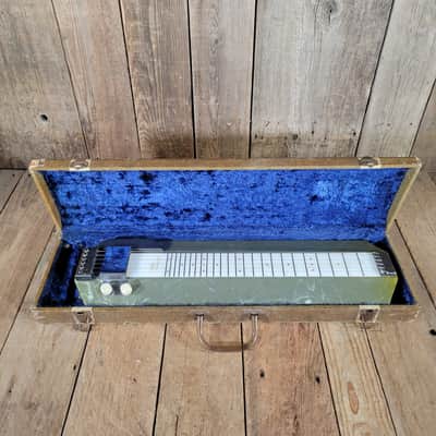 Magnatone Melodier Lap Steel 1950s W/ Original Case - Gray/Green MOTS image 25