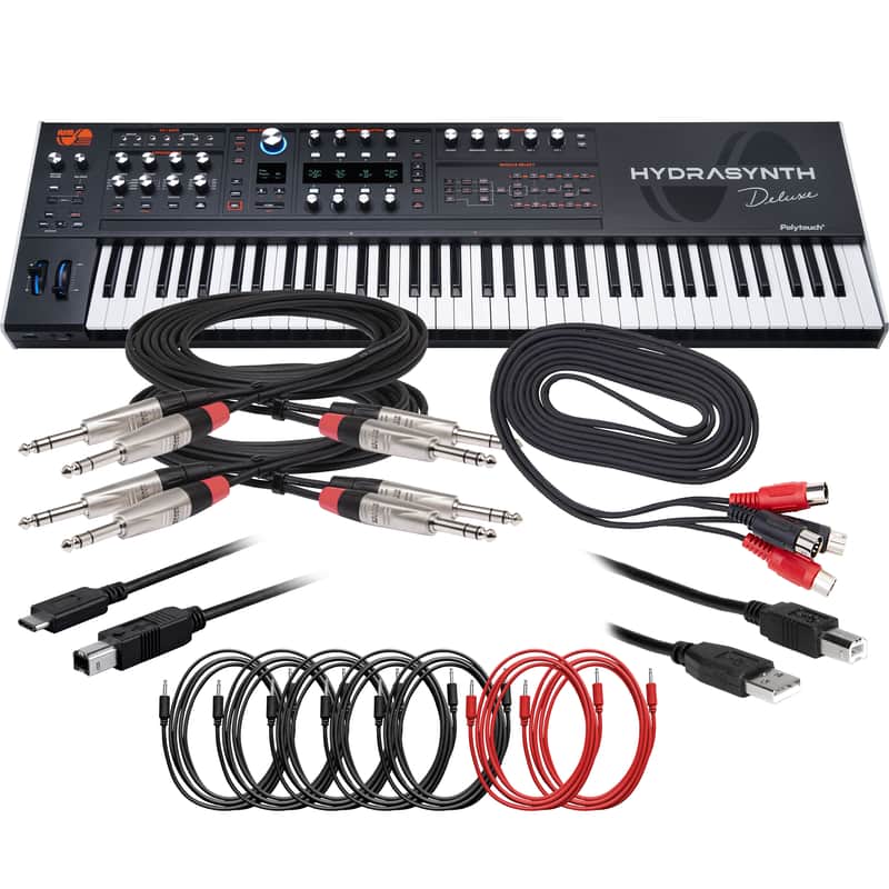 ASM Hydrasynth Deluxe Polyphonic Wavemorphing Synthesizer - Cable Kit image 1