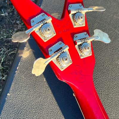 Vintage Dean ML Bass 1981 - Flame Top Cherry Sunburst image 12