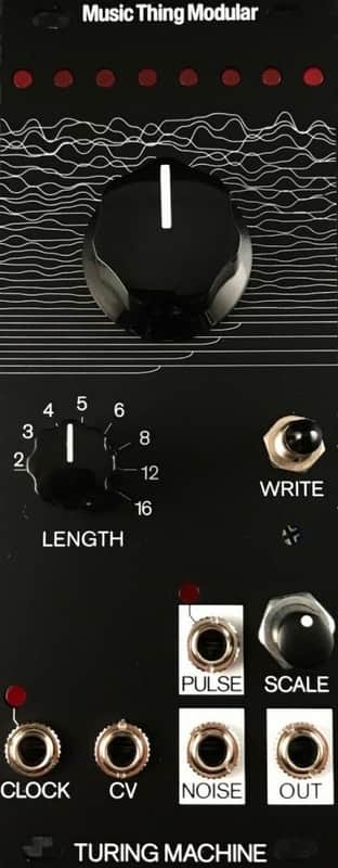 Music Machine Modular Turing Machine MK2 voltages, volts, and pulses. 2023 Black image 1