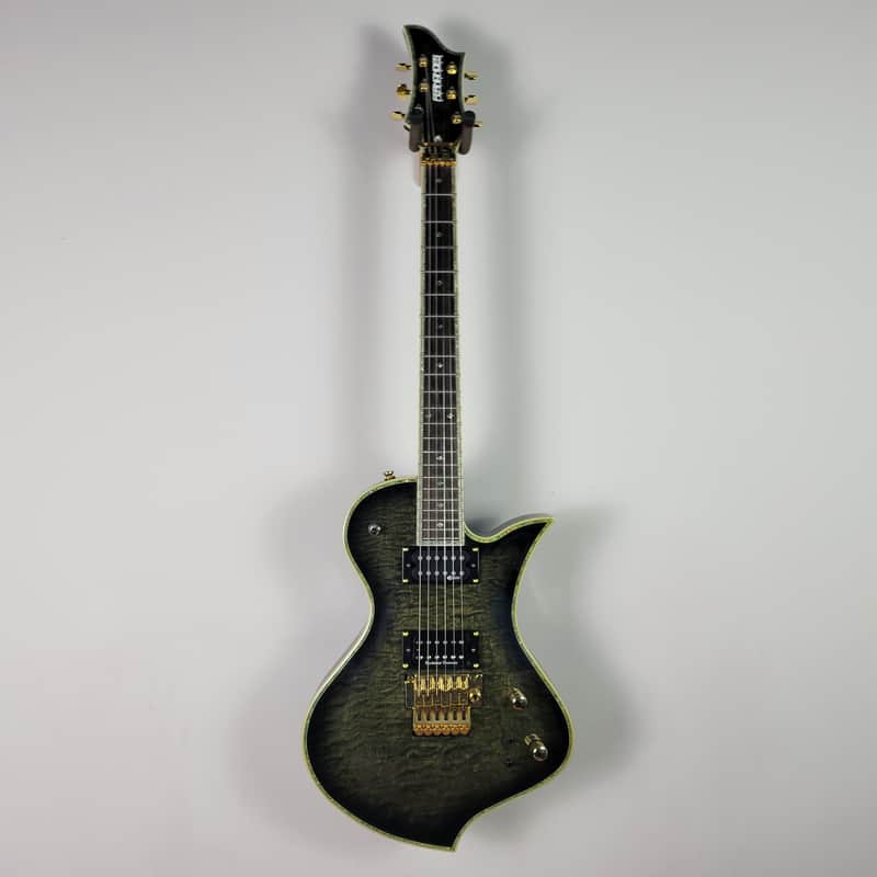 2009 Fernandes Ravelle Elite Tremolo With Sustainer - Trans Black