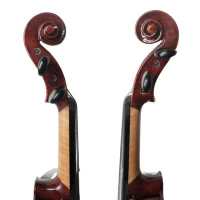 Handmade 1/10 Violin Outfit–One Piece Flamed Maple Back,Sweet Tone, Case&bow image 4