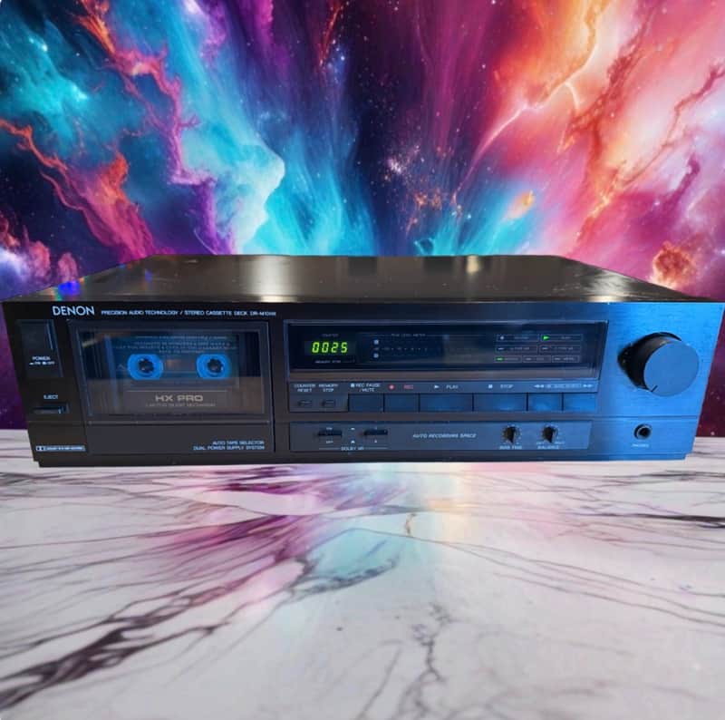 Denon DR-M10HX Cassette Deck HXPRO DOLBY C Serviced New Belts High Fidelity Rare image 1