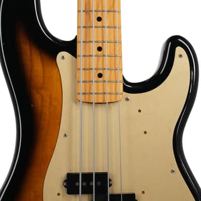 1982 Fender Japan Precision Bass '57 Reissue (PB57) - Two-Tone Sunburst - Gold Anodized Pickguard - Documented Studio Use by Max Martin & Marino Stoess image 8