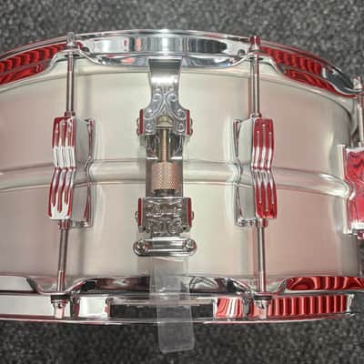 Ludwig Acrolite 6.5"x14" P86 throwoff snare drum - Aluminum image 5