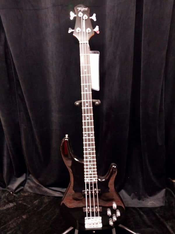 Tagima Millenium 4 Electric Bass Guitar - Gloss Black Finish image 1