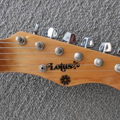 Vintage 1980 Lotus Hondo 2 PU Strat Shape Hardtail Faded Yellow 8.5+ Condition Fender Bullet Clone image 5