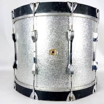 Ludwig 14x20"Bass Drum Maple Vintage 90s Monroe Silver Sparkle Concert/Marching image 3