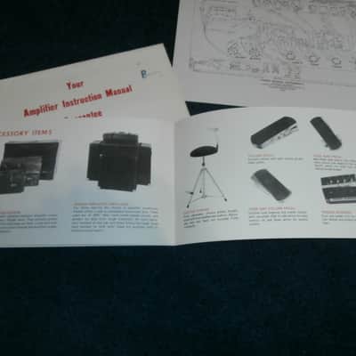 Vintage 1972 Fender Bassman 50 Amplifier Owners Manual w/ Schematic, Envelope! image 7