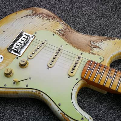 Vtt Relics Strat 50's - Blond Hardtail (with checking) image 15