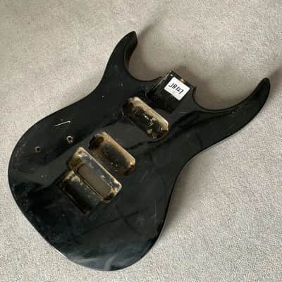 Black HH Left Handed Guitar Basswood Body image 1