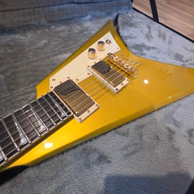 ESP LTD Kirk Hammett Signature korina KH-V - Metallic Gold MINT Metallica image 5