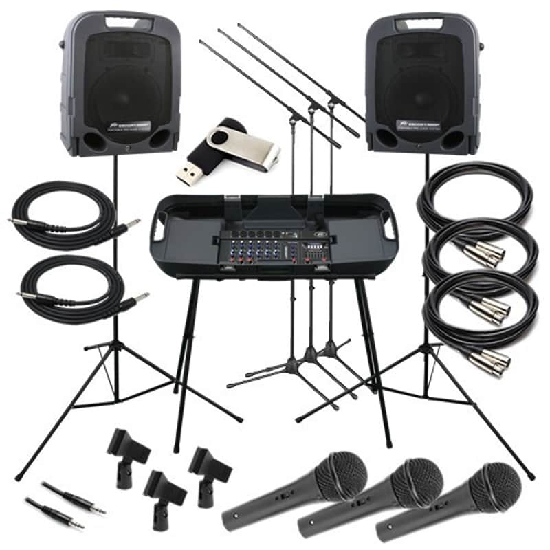 Peavey Escort 3000 II Portable Sound System COMPLETE AUDIO BUNDLE