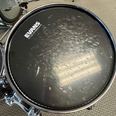 Mapex Saturn V Exotic 4pc Drum Set 12/14/16/22 - Flat Black Maple Burl image 14