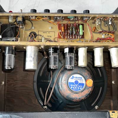 Rare 1960 Martin 112T (DeArmond) Guitar Combo Amplifier, Serviced and Maintained Includes Original Footswitch image 12