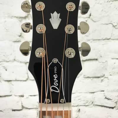 Epiphone Limited Edition Dove Pro Acoustic Electric Guitar – Alpine White image 5