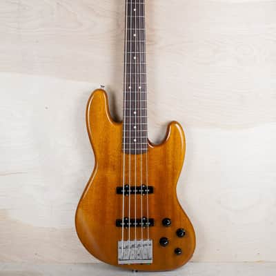 Fender Deluxe Active Jazz Bass Okoume V 2014 Natural w/ Bag image 2